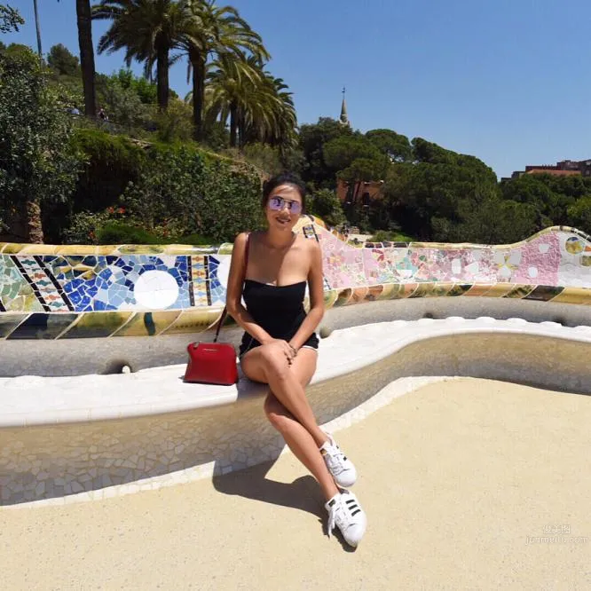 Hong Kong Beauty Mandy Ng, Red Bikini Beach Stroll photo 26