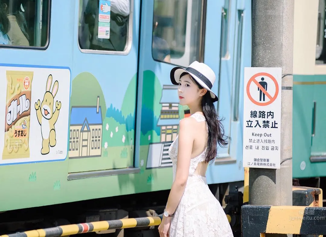 Pretty Girl Chen Pinyan Playing in the Water by the Japanese Seaside, Releasing the Healthiest and Most Beautiful Figure on the Beach photo 28