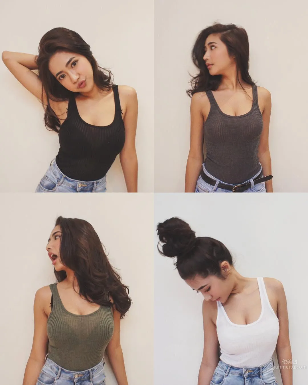 Mixed-Race Taiwanese Girl Yi Qian, Tank Top Invincible Combo photo 3