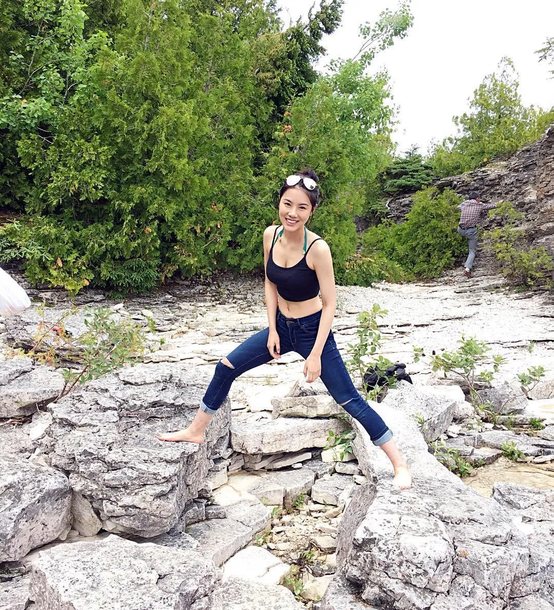 深圳正妹Macey Wan 吊帶上衣太緊身顔值太美 2