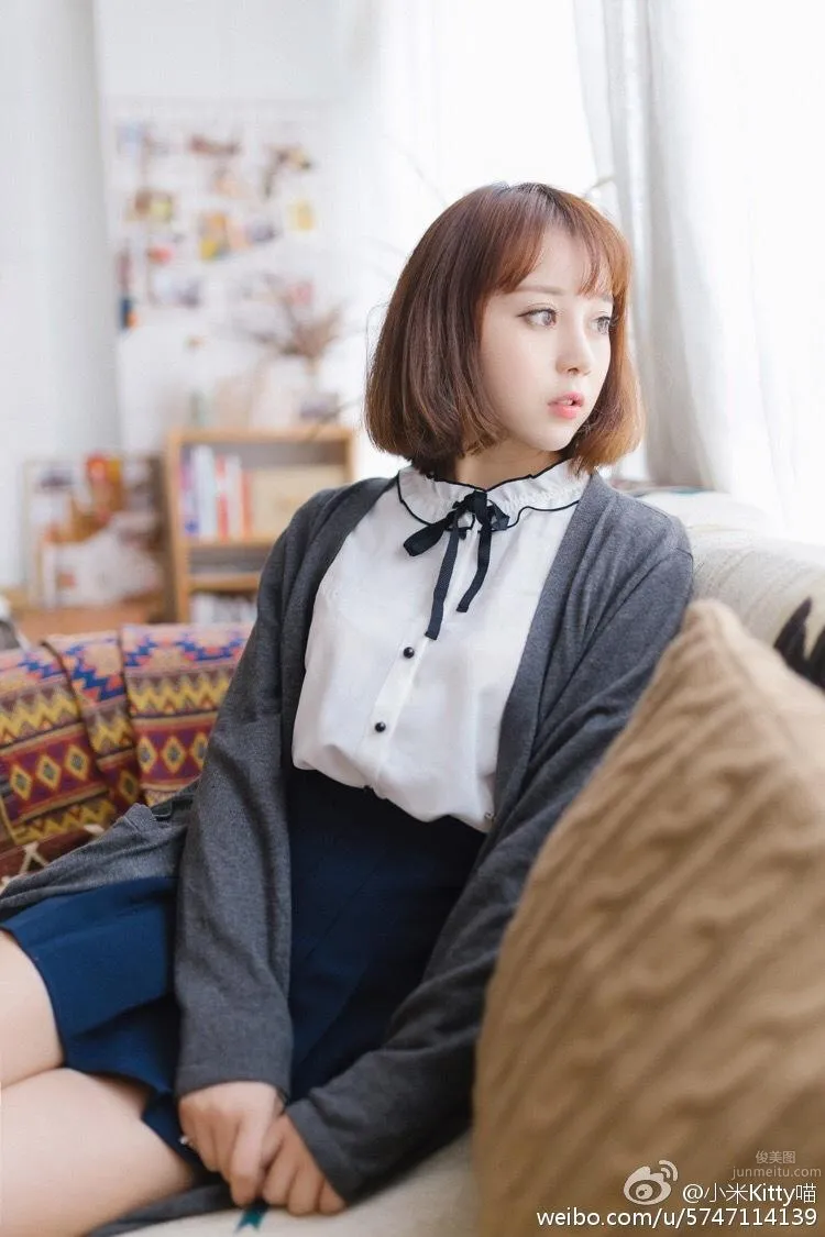 清纯少女小米Kitty喵 微博私房定制写真_1