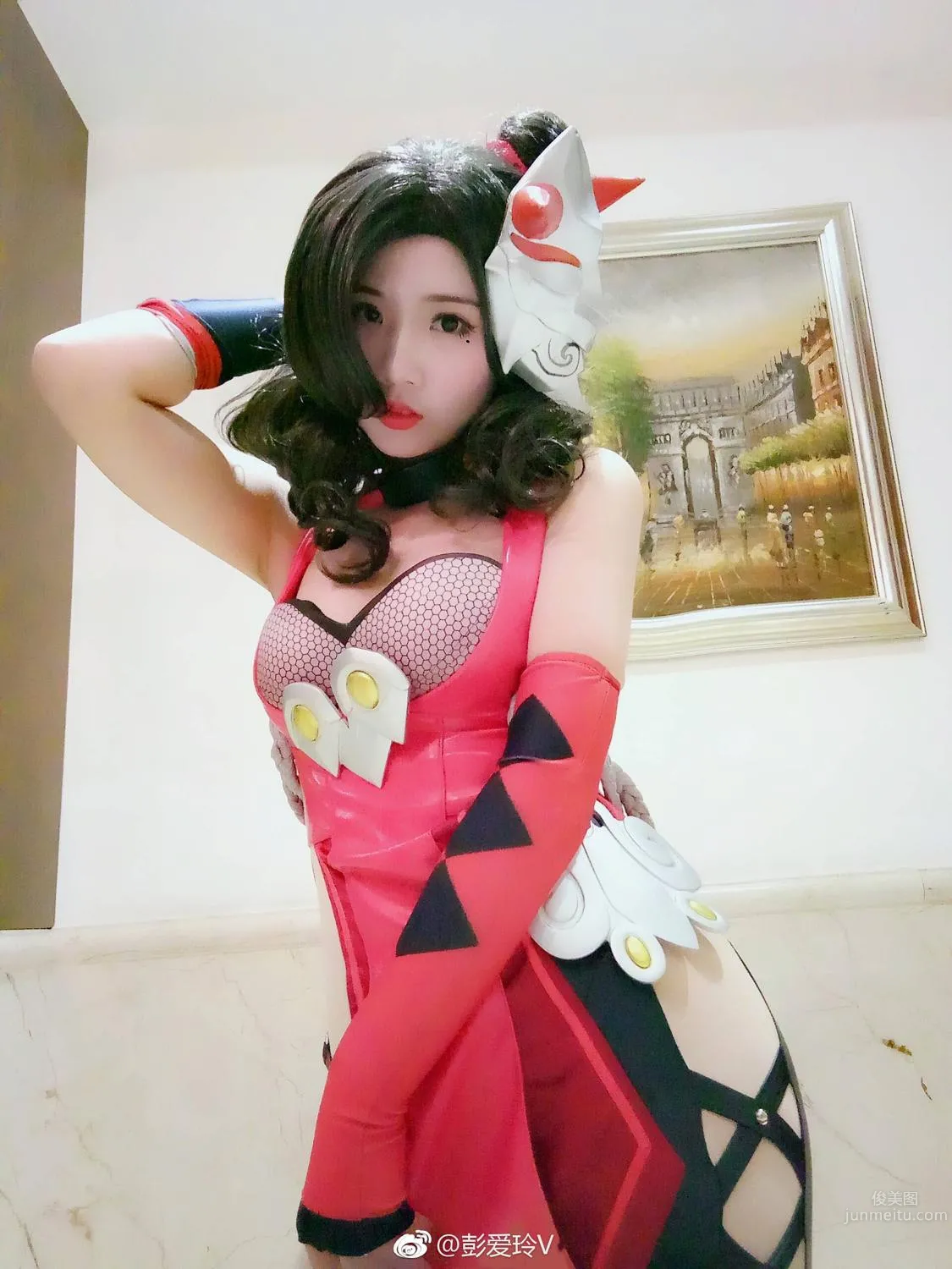 知名游戏博主彭爱玲 微博私房写真美图_1
