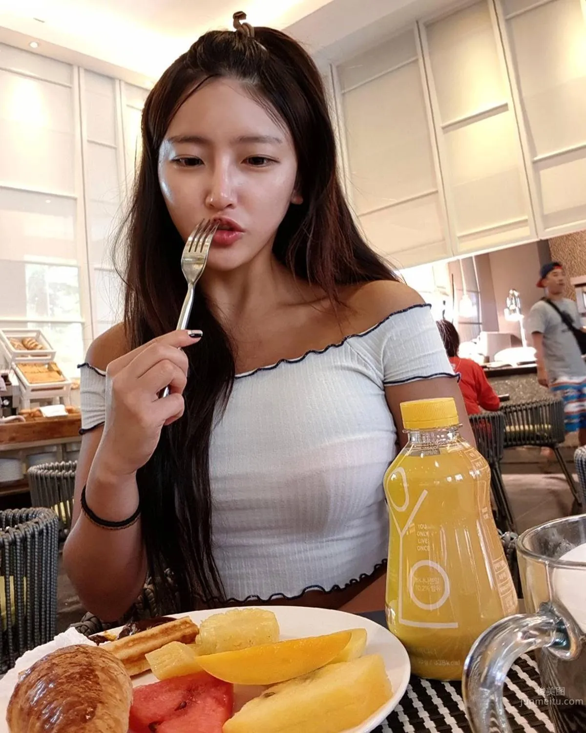 韓國健身美女박세리 緊身上衣超狂身材 28