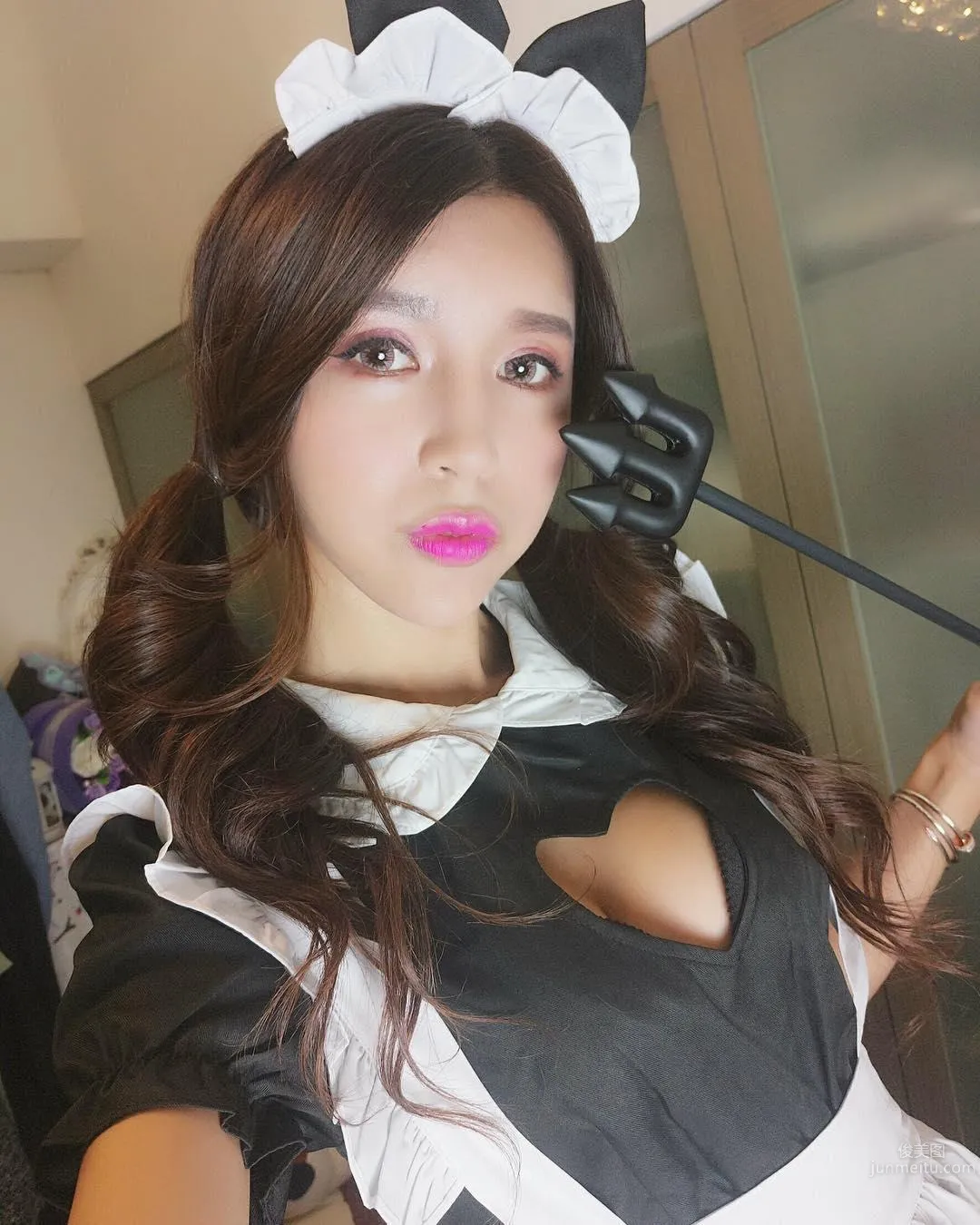 Versatile Girl Liuziyu Vicky, the Evil Maid Outfit Is Very Fierce photo 41