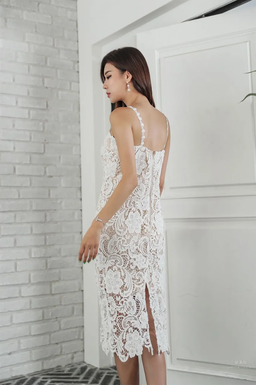 Park Da Hyun - Elegant Long Dress Photo Collage photo 6