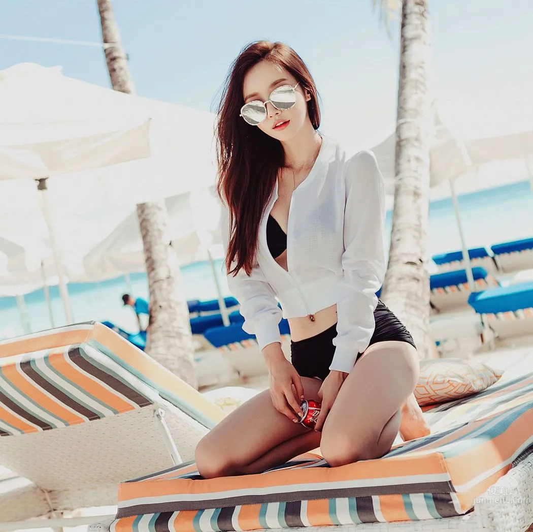 南韓美人孫允珠 唯美系吊帶内衣三 13