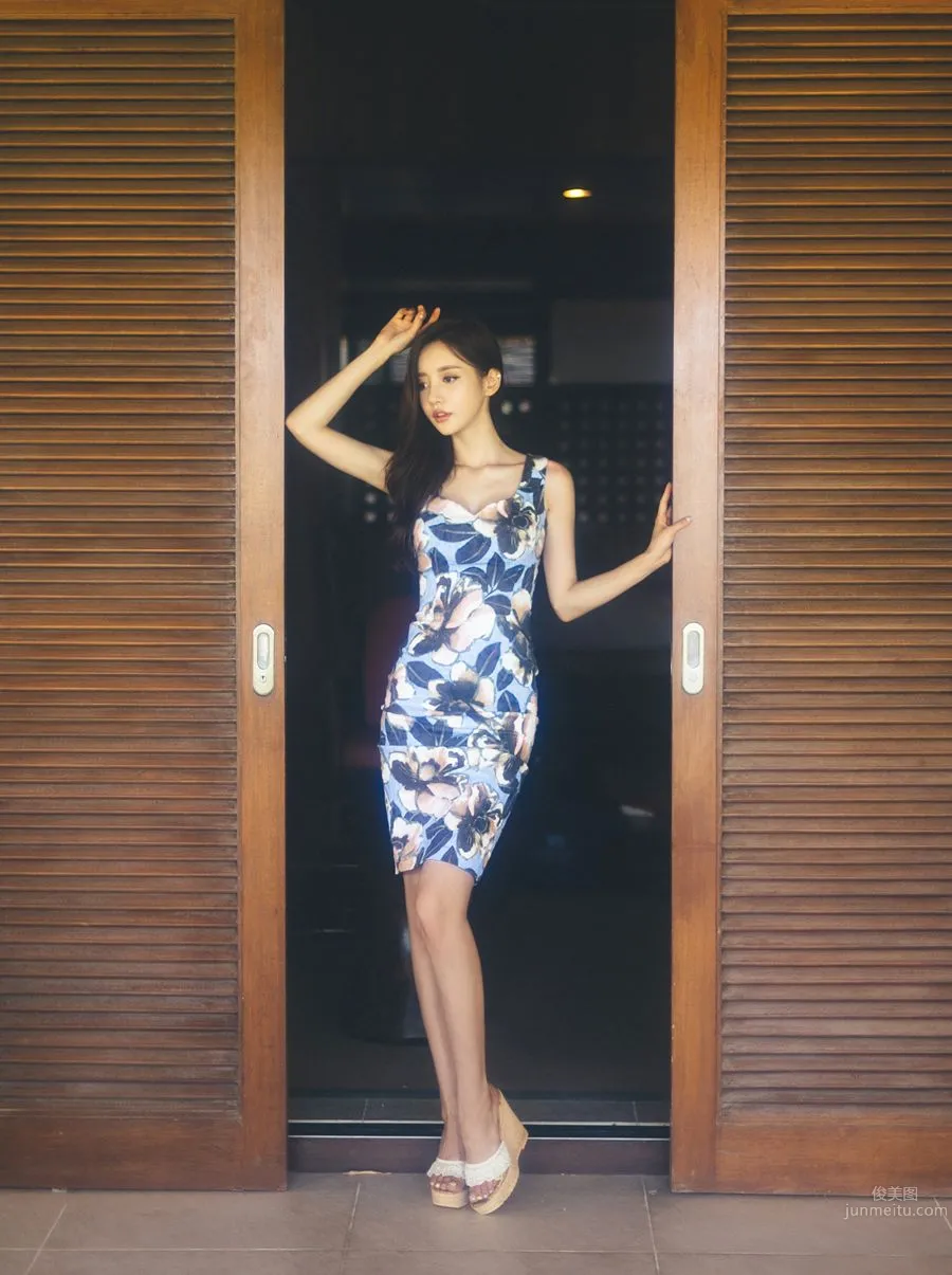 南韓美人孫允珠 唯美系吊帶内衣三 39