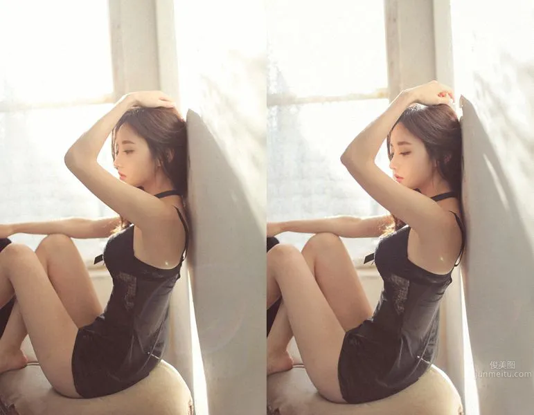 南韓美人孫允珠 唯美系吊帶内衣二 34