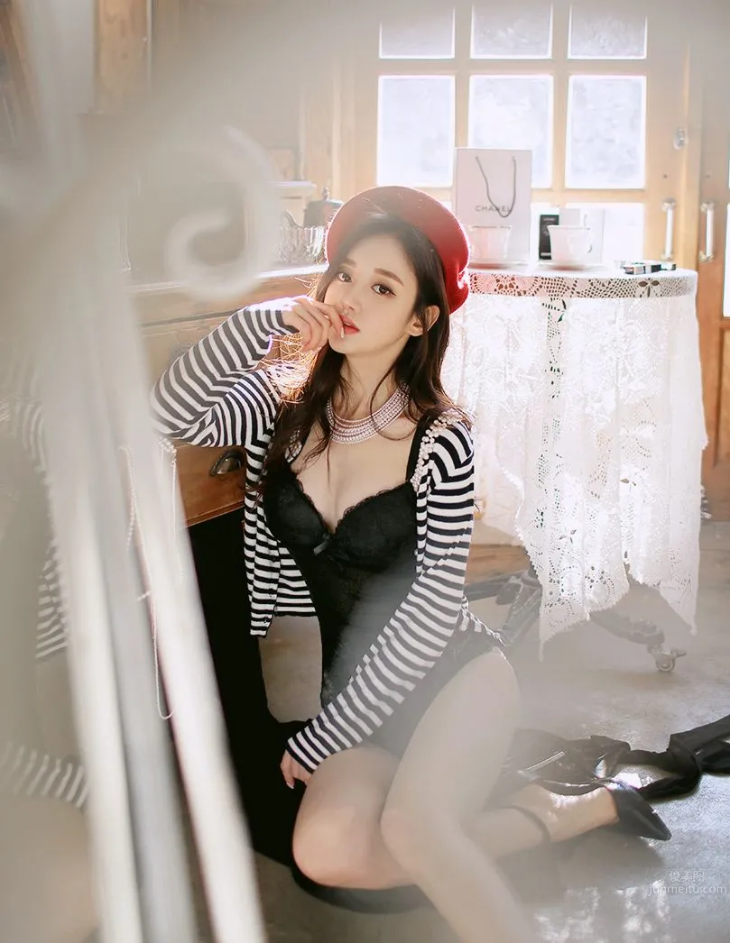 南韓美人孫允珠 唯美系吊帶内衣二 22