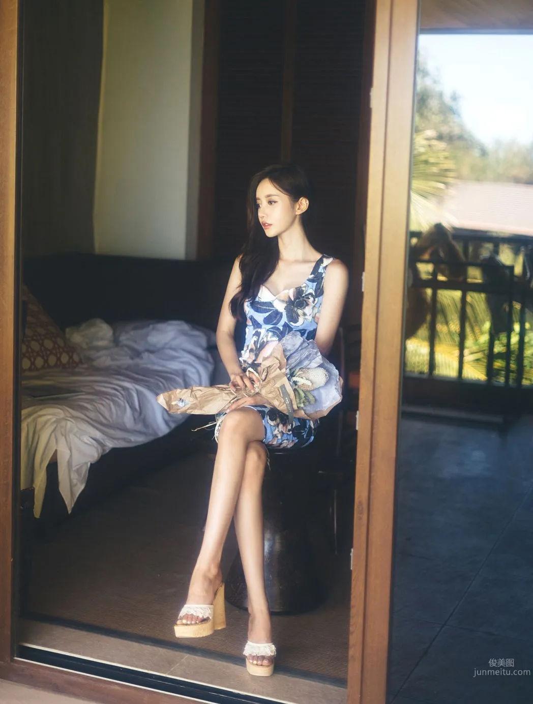 南韓美人孫允珠 唯美系吊帶内衣三 42