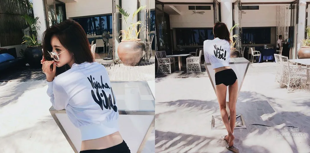 南韓美人孫允珠 唯美系吊帶内衣三 1