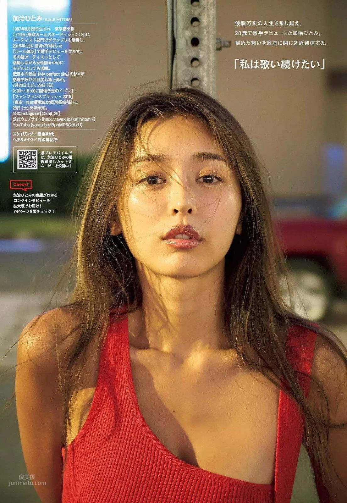 Hitomi Kaji, 2018 Weekly Playboy News Magazine Photos photo 8
