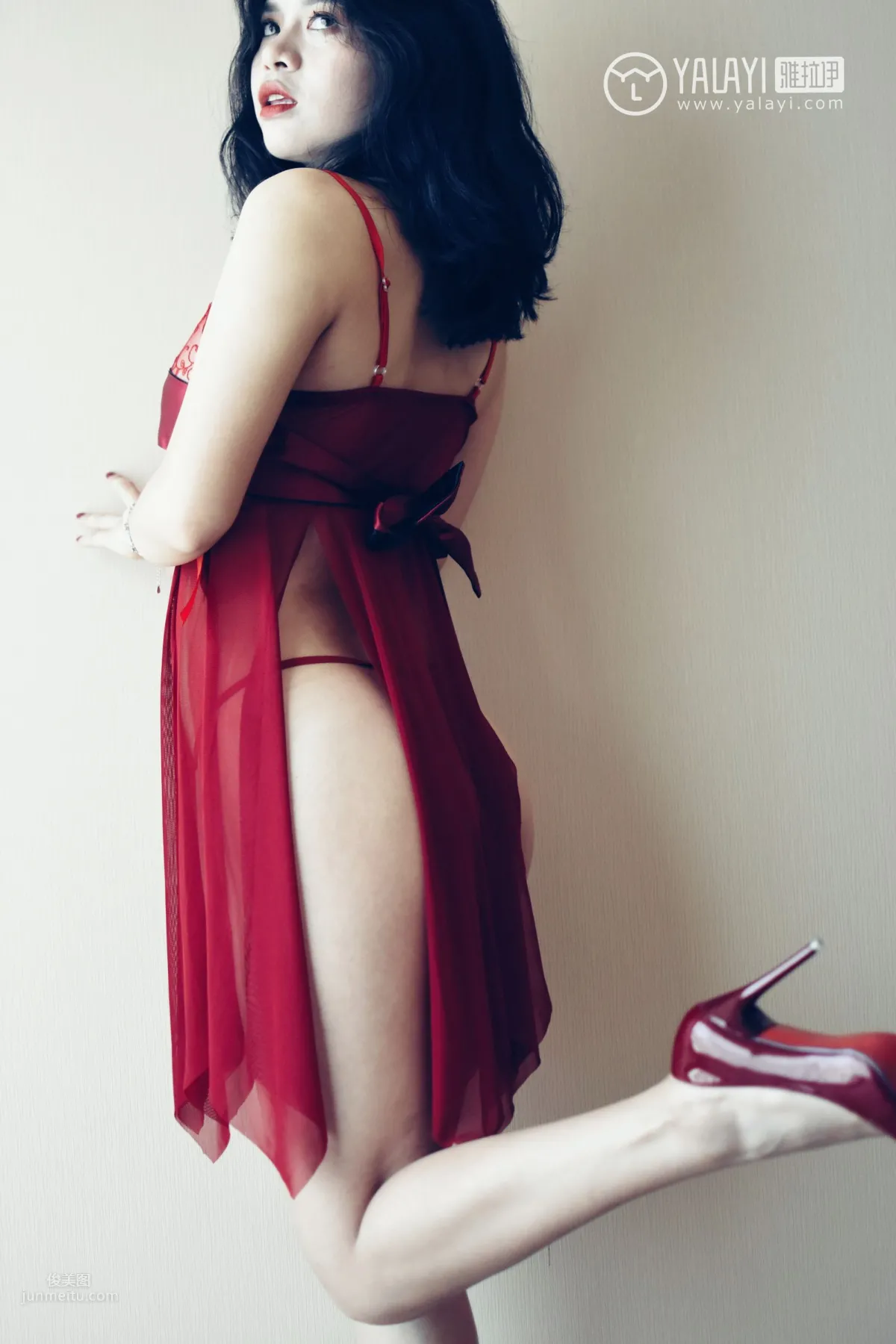 Mi Xinrui - [YALAYI] Y014 Xinrui's Red Nightgown photo 27