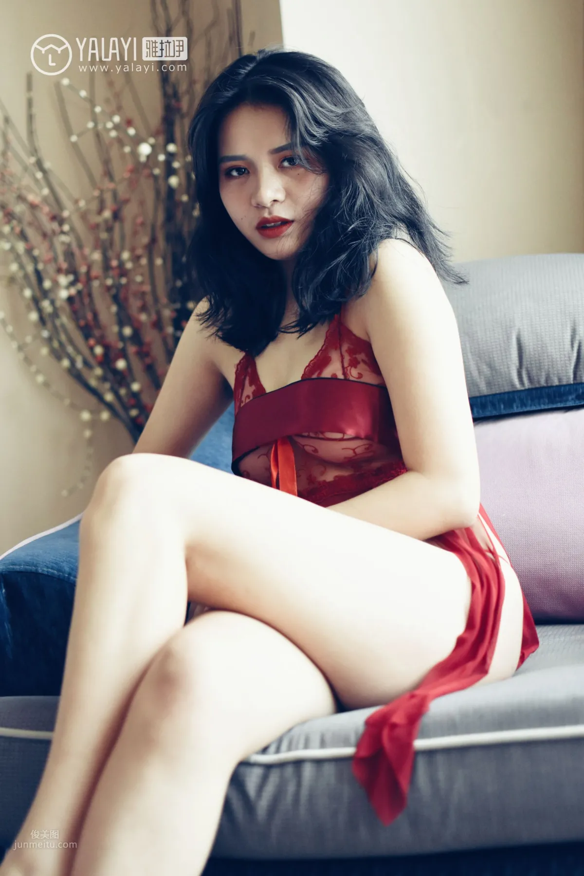 Mi Xinrui - [YALAYI] Y014 Xinrui's Red Nightgown photo 9