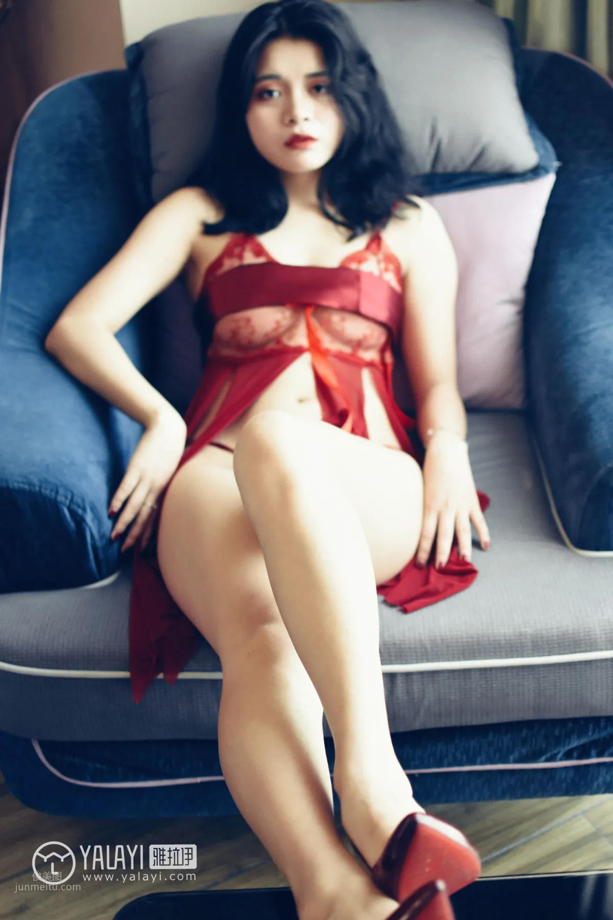 Mi Xinrui - [YALAYI] Y014 Xinrui's Red Nightgown photo 19