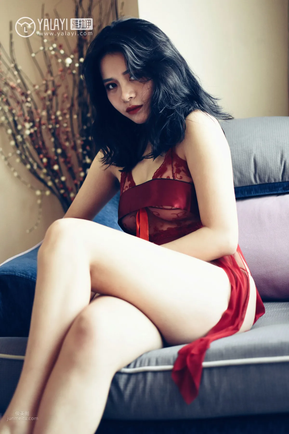 Mi Xinrui - [YALAYI] Y014 Xinrui's Red Nightgown photo 10