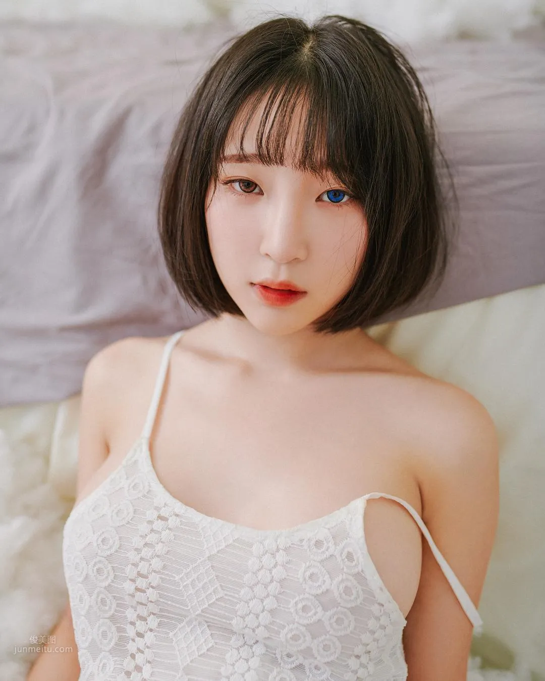 Jiang Renqing, Ethereal Short-Haired Beauty Private Shoot photo 43