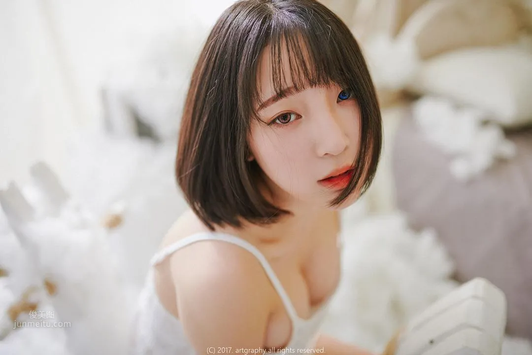 Jiang Renqing, Ethereal Short-Haired Beauty Private Shoot photo 47