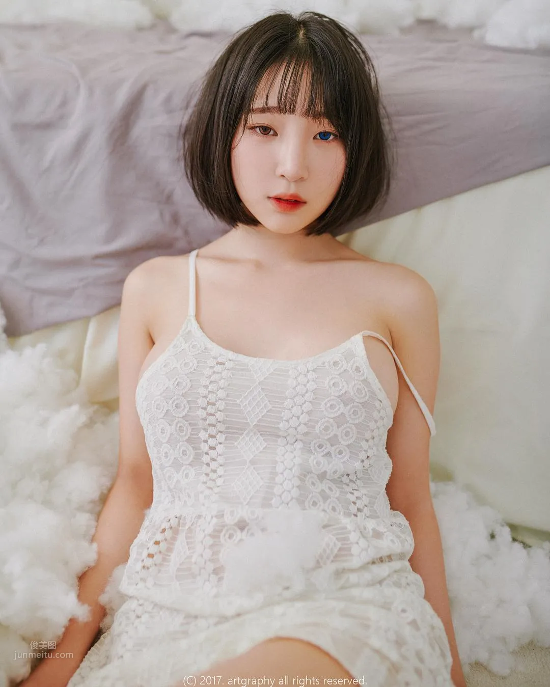 Jiang Renqing, Ethereal Short-Haired Beauty Private Shoot photo 44