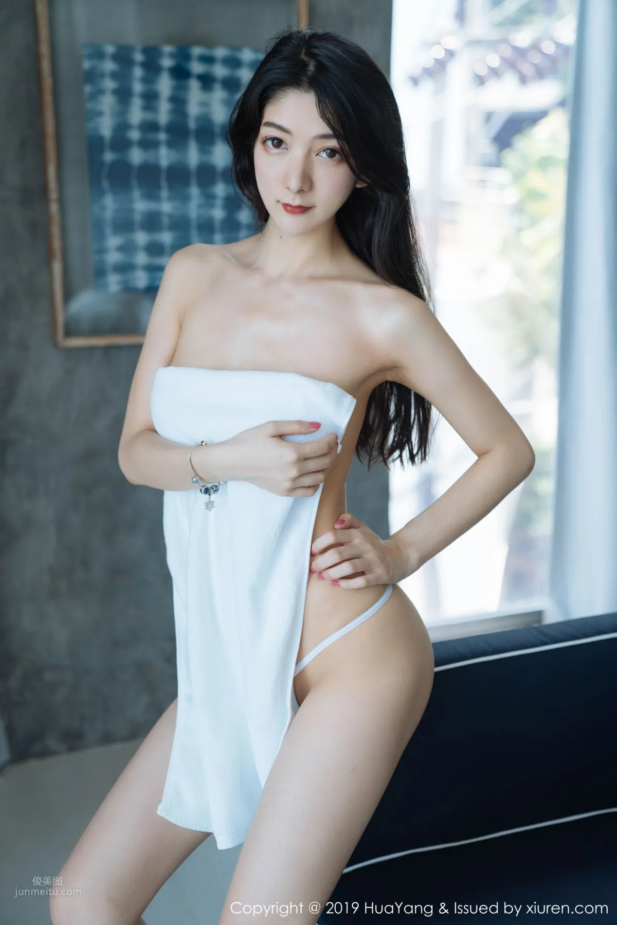 Goddess Angela Likes Cats, Red Suspenders and Bath Towel Wrapped Around Body photo 4