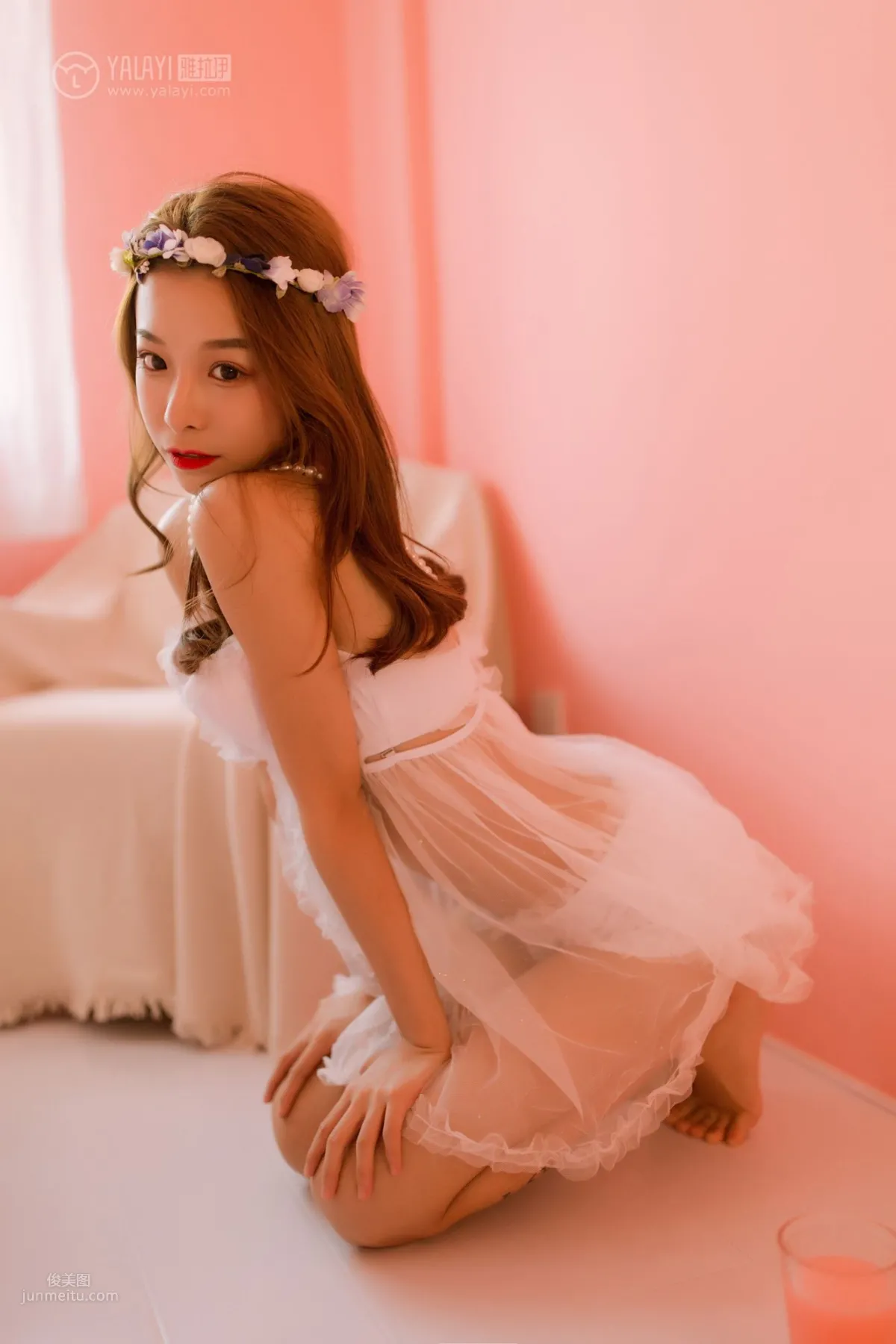 [YALAYI] 2019.03.27 No.099 Pink-Style Girl Private Shoot Qian Weiwei photo 21