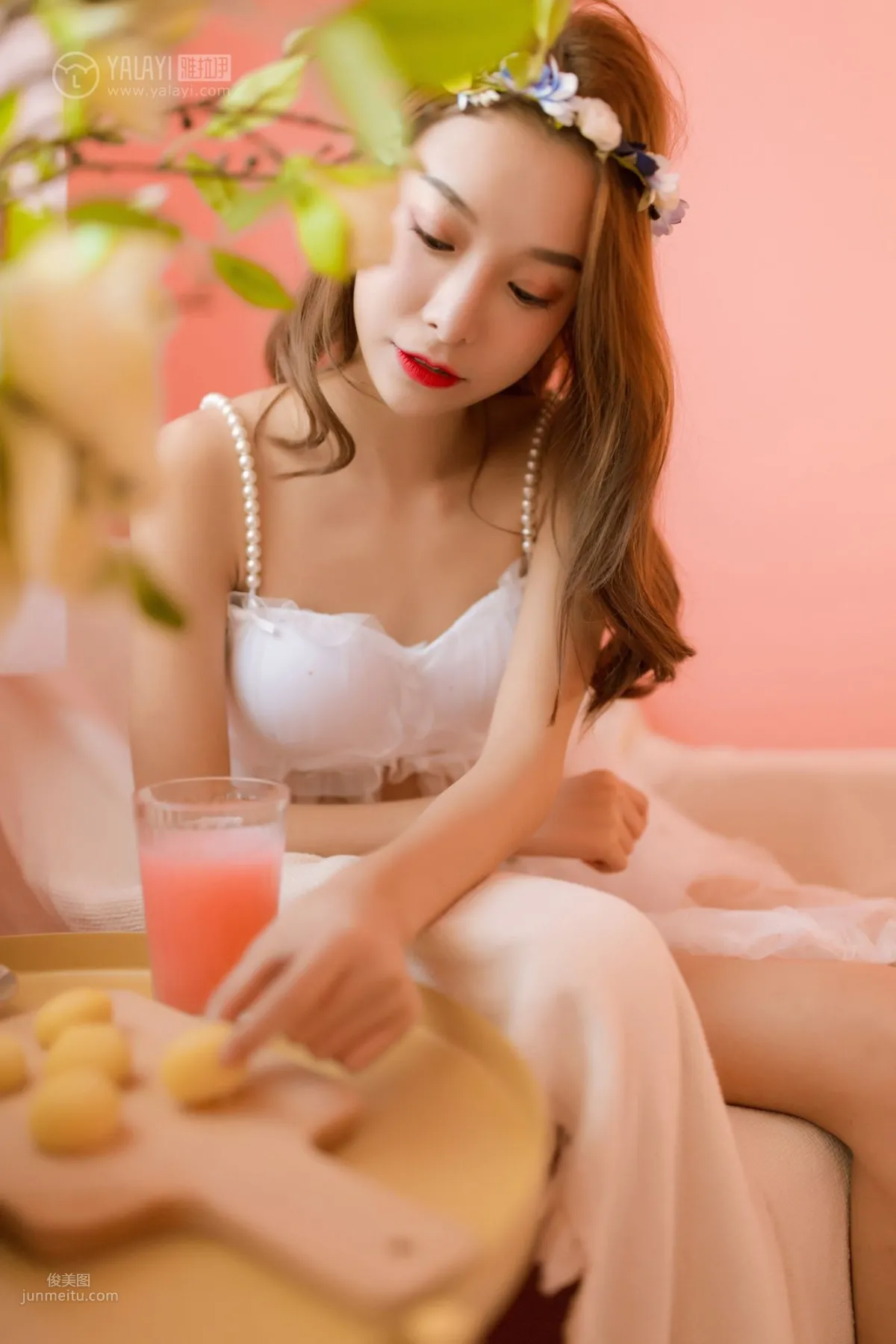 [YALAYI] 2019.03.27 No.099 Pink-Style Girl Private Shoot Qian Weiwei photo 24
