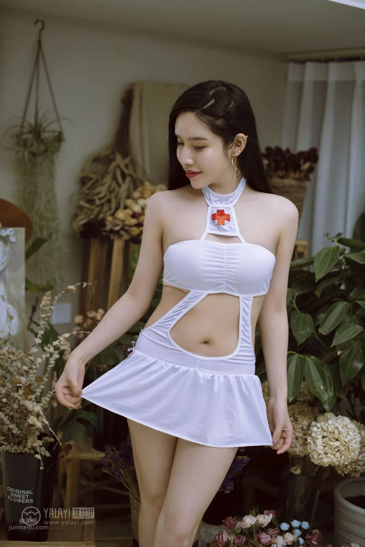 [YALAYI] 2018.12.11 No.141 Nurse Sister Yingyinger YY photo 24