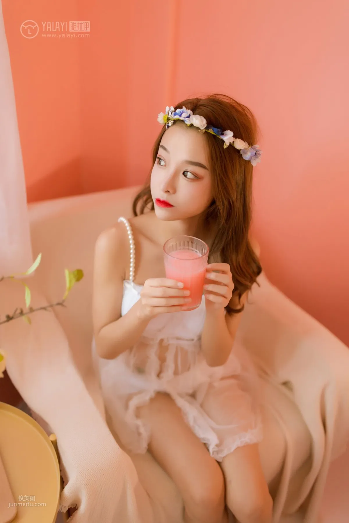 [YALAYI] 2019.03.27 No.099 Pink-Style Girl Private Shoot Qian Weiwei photo 27
