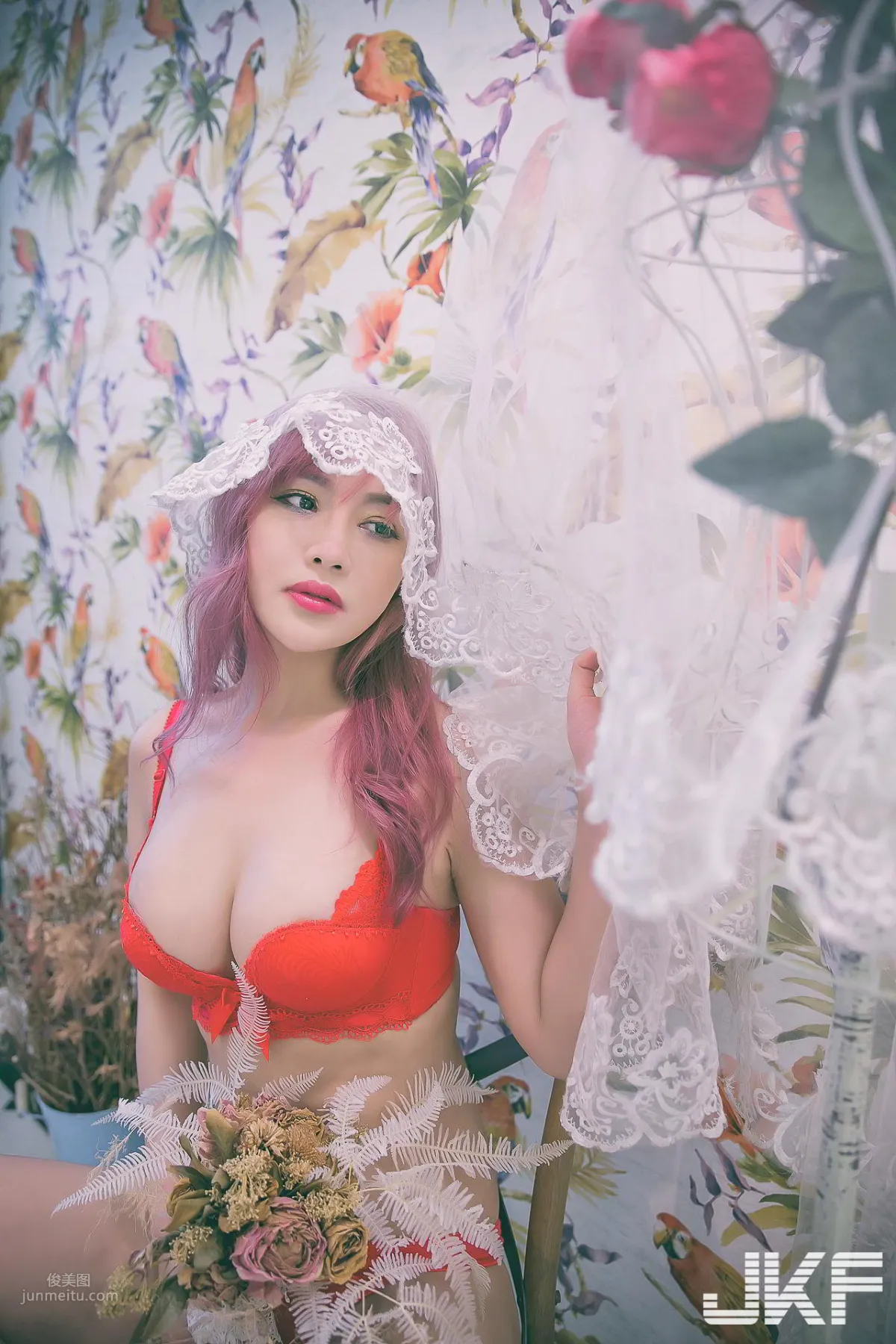 34D Beautiful Bust and a Great Figure! Tall Hot Model "LEI YI Lei Yi" in a Sexy See-Through Look! photo 30