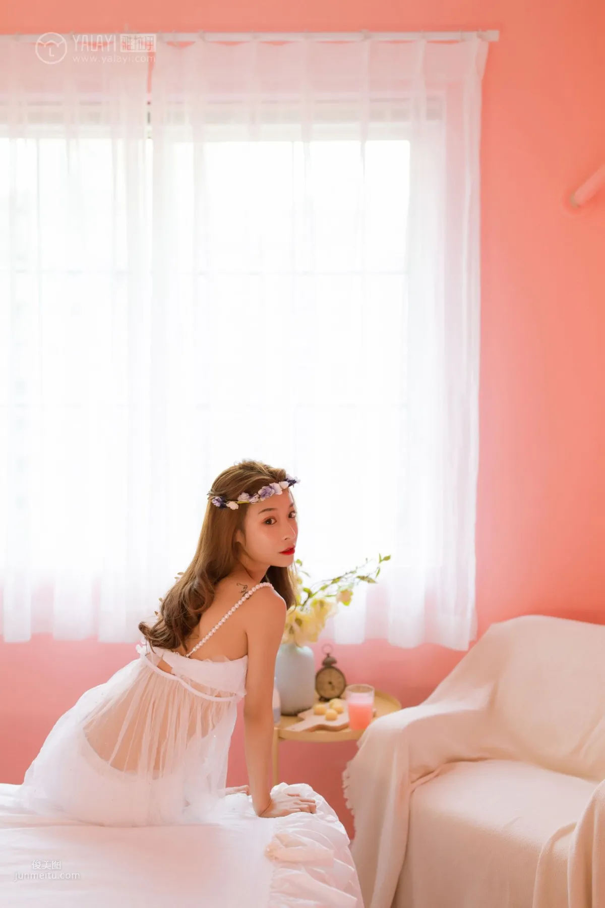 [YALAYI] 2019.03.27 No.099 Pink-Style Girl Private Shoot Qian Weiwei photo 9