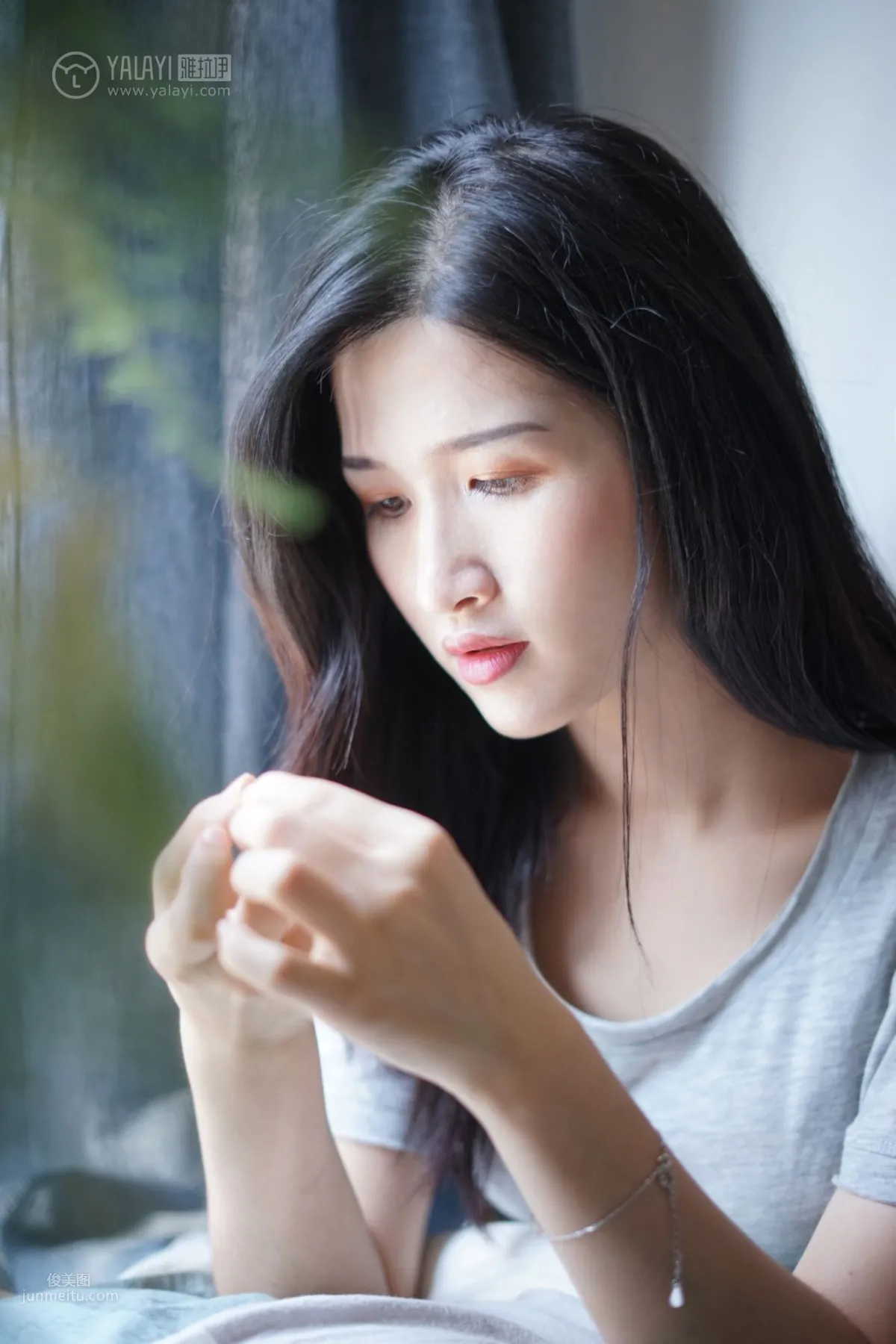 [YALAYI] 2019.03.25 No.096 Gray Fading to White Ta Ta photo 8