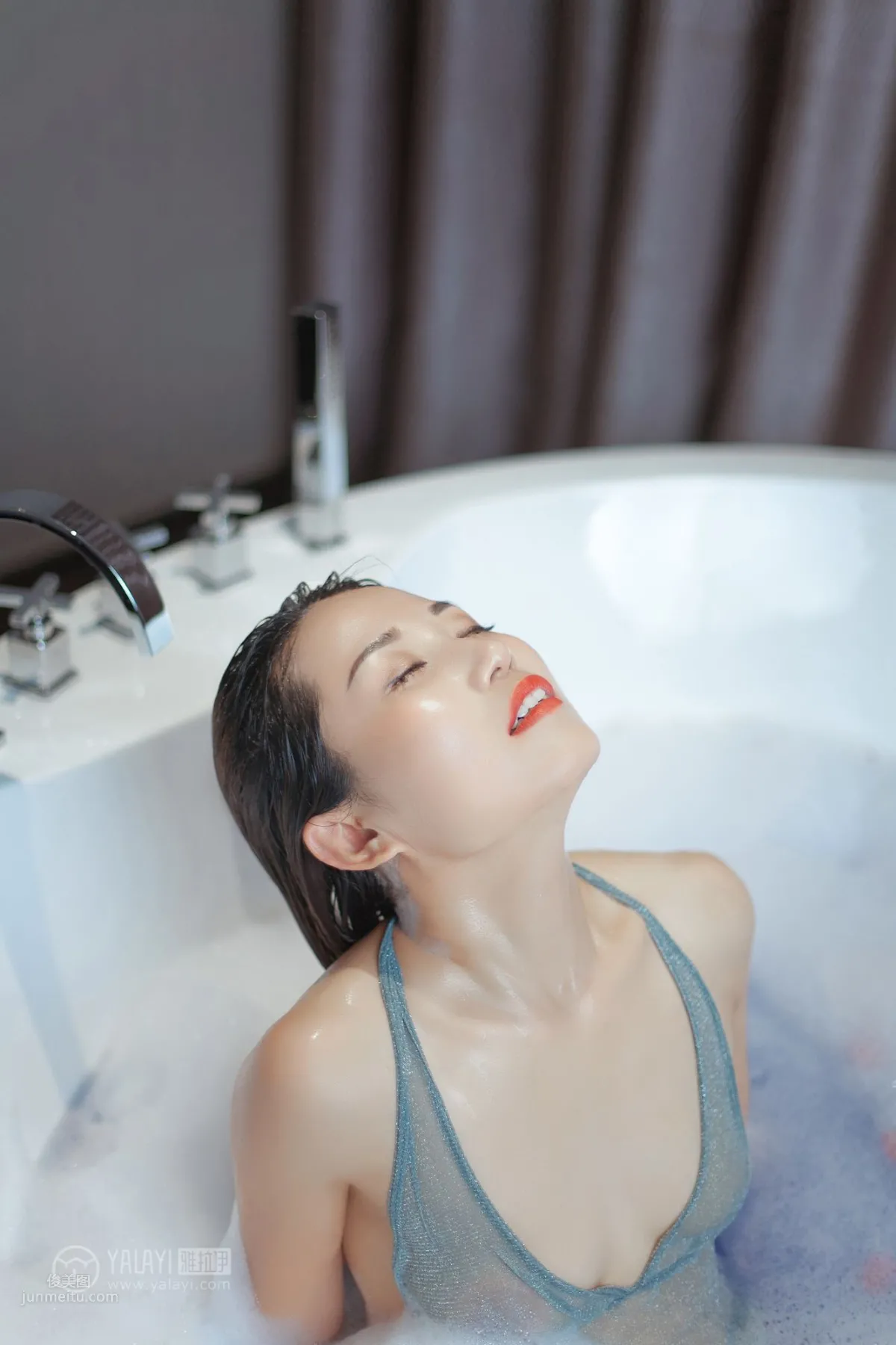 [YALAYI] 2018.12.14 No.144 Wet in Bath, Nothing on, Yan Ran photo 36
