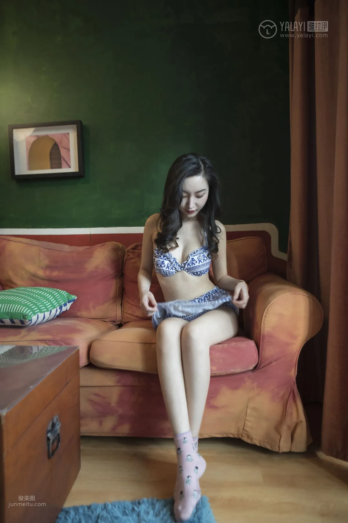 [YALAYI] 2019.04.10 No.241 Ankle Socks Persimmon Zhao Xueqing photo 39