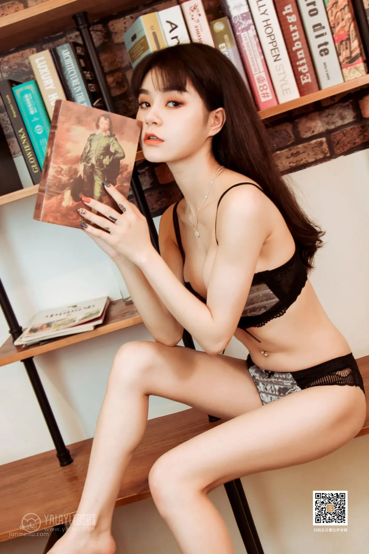 [YALAYI] 2019.08.07 No.362 Library Elf Rong Rong photo 18
