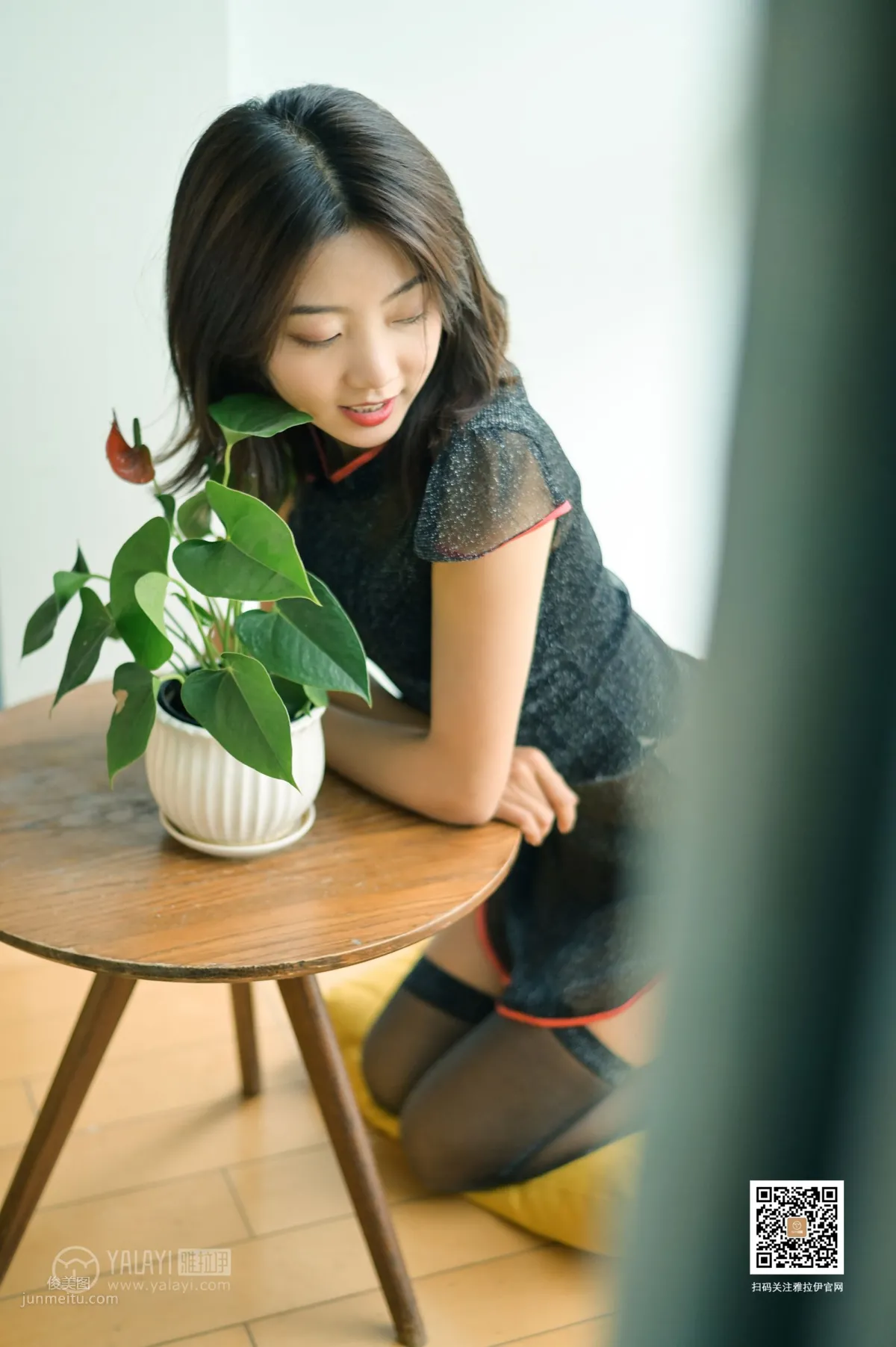[YALAYI] 2019.08.27 No.382 Music Department Cheongsam Girl Wen Wen photo 9