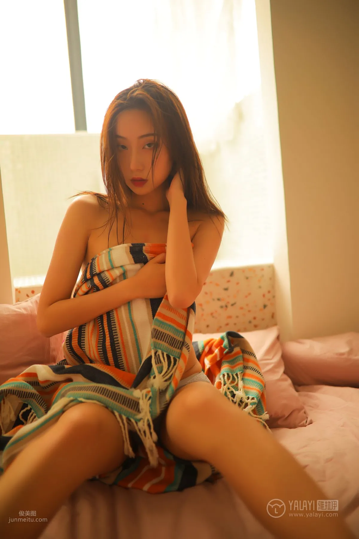 [YALAYI] 2019.07.21 Vol.345 Lazy Double Bed Xiao Qi photo 33