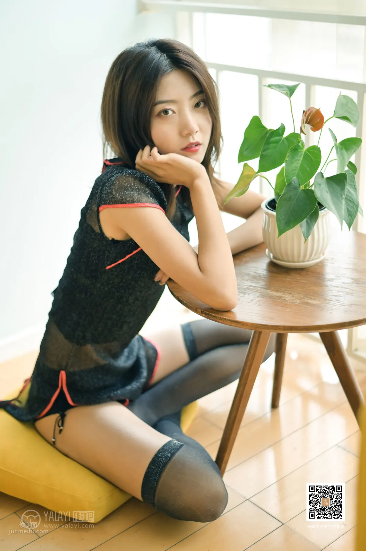 [YALAYI] 2019.08.27 No.382 Music Department Cheongsam Girl Wen Wen photo 7