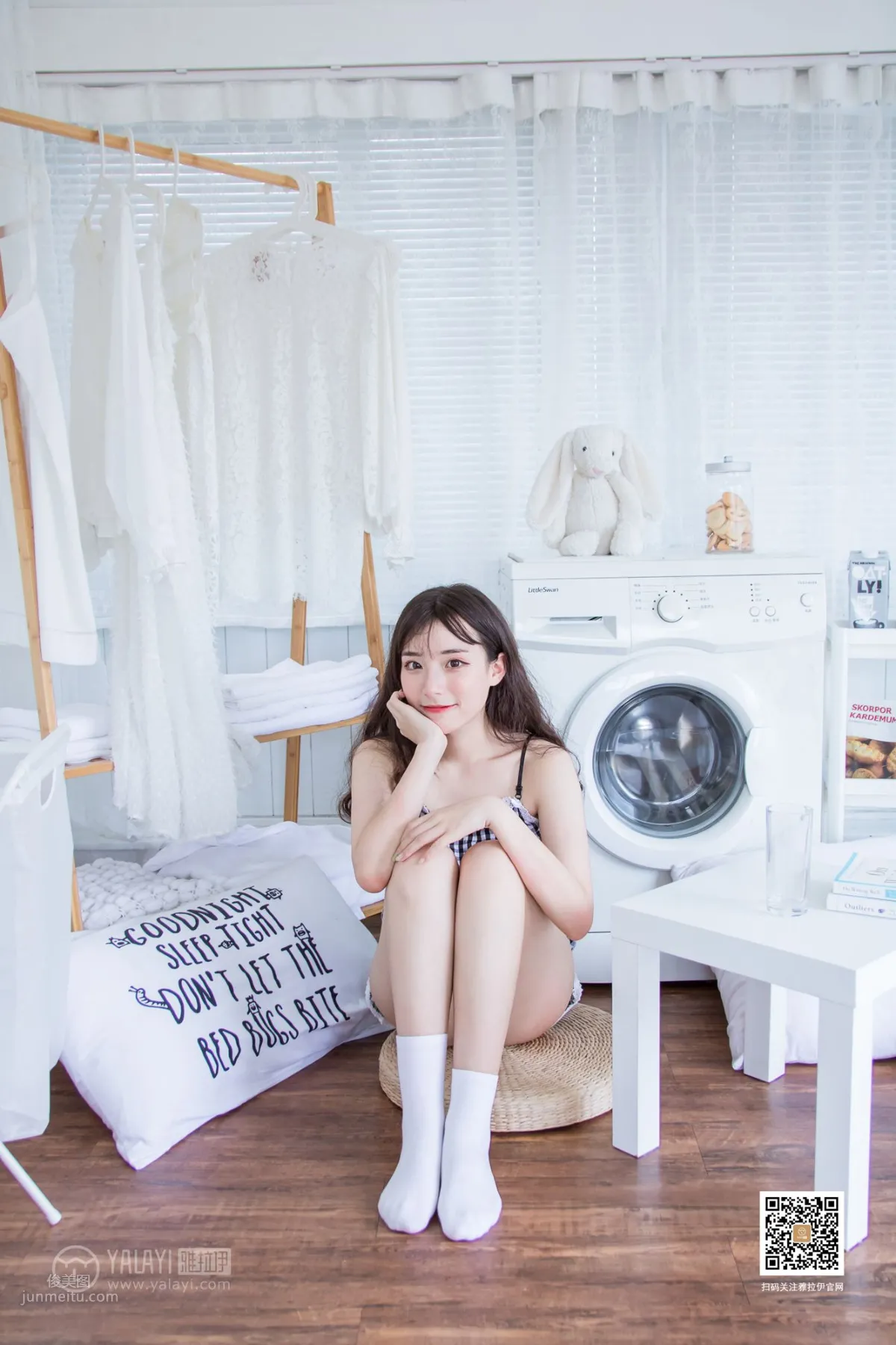 [YALAYI] 2019.08.14 No.369 A Pair of White Socks A Cheng photo 1