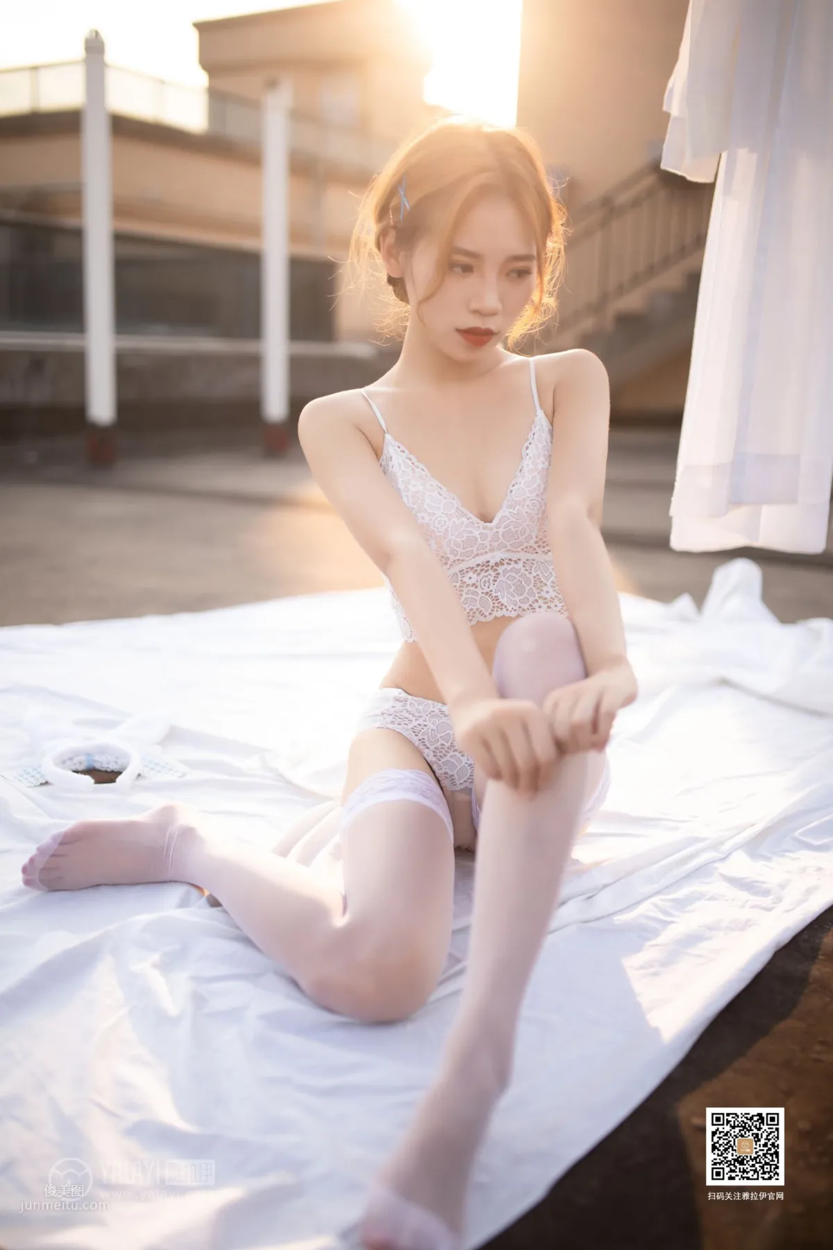 [YALAYI] 2019.08.17 Vol.378 Silk Words on the Rooftop photo 9