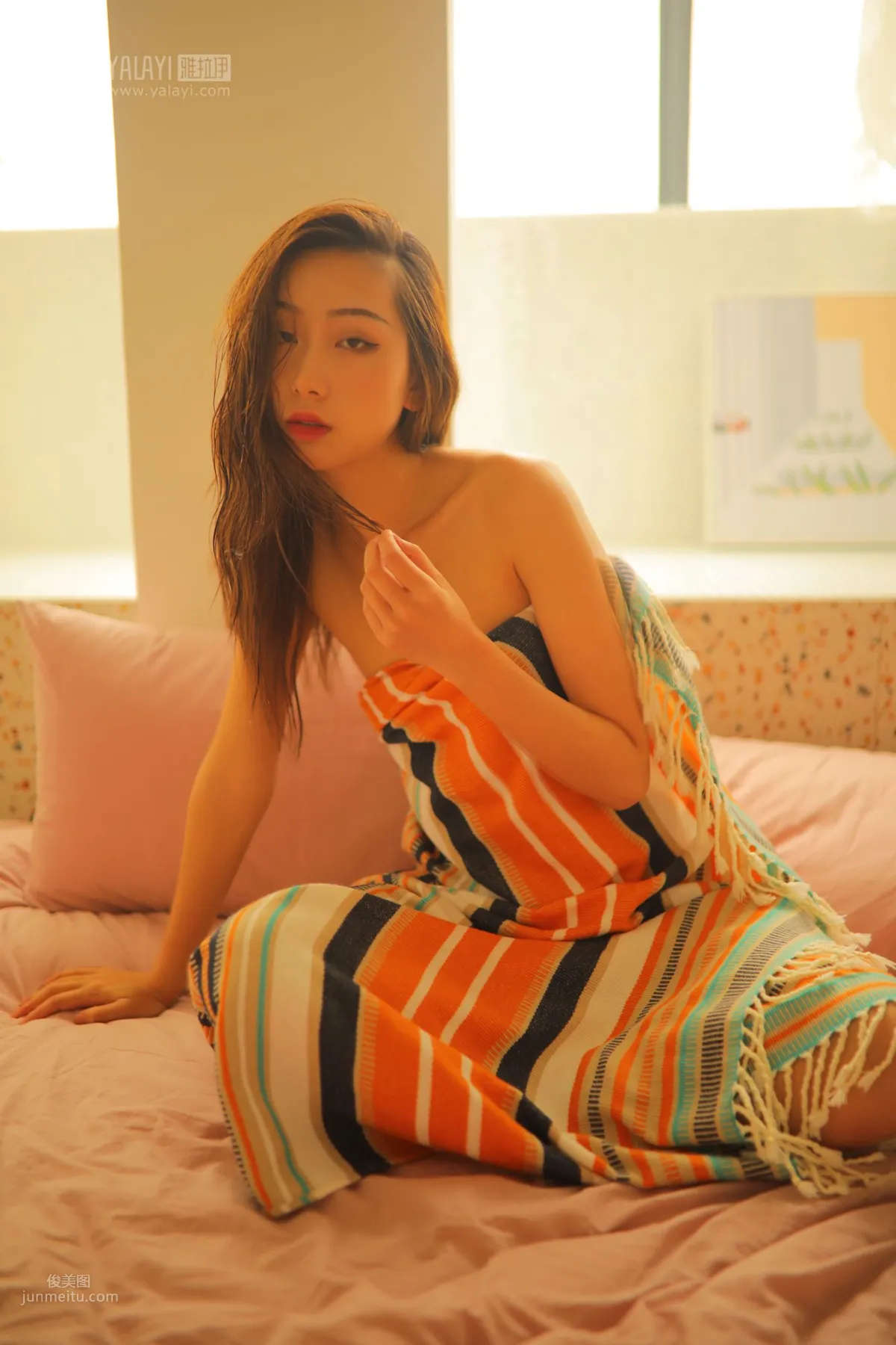 [YALAYI] 2019.07.21 Vol.345 Lazy Double Bed Xiao Qi photo 26