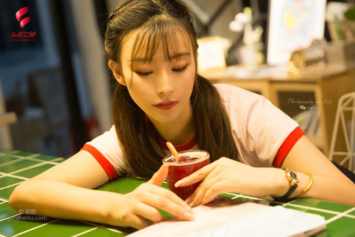 [TouTiao Goddess] 2019.09.07 Little Princess of the Milk Tea Shop, Feiya photo 1