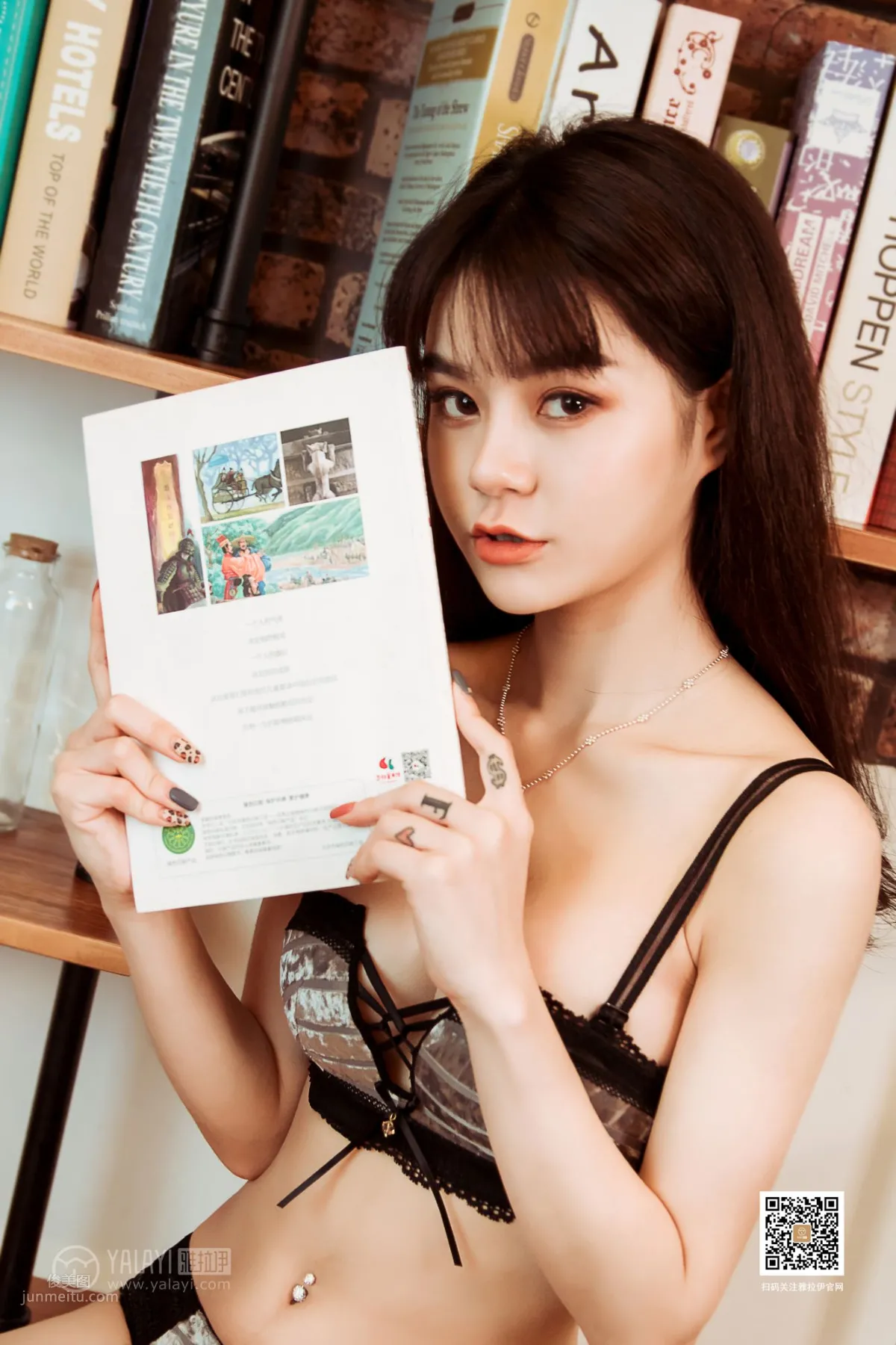[YALAYI] 2019.08.07 No.362 Library Elf Rong Rong photo 14