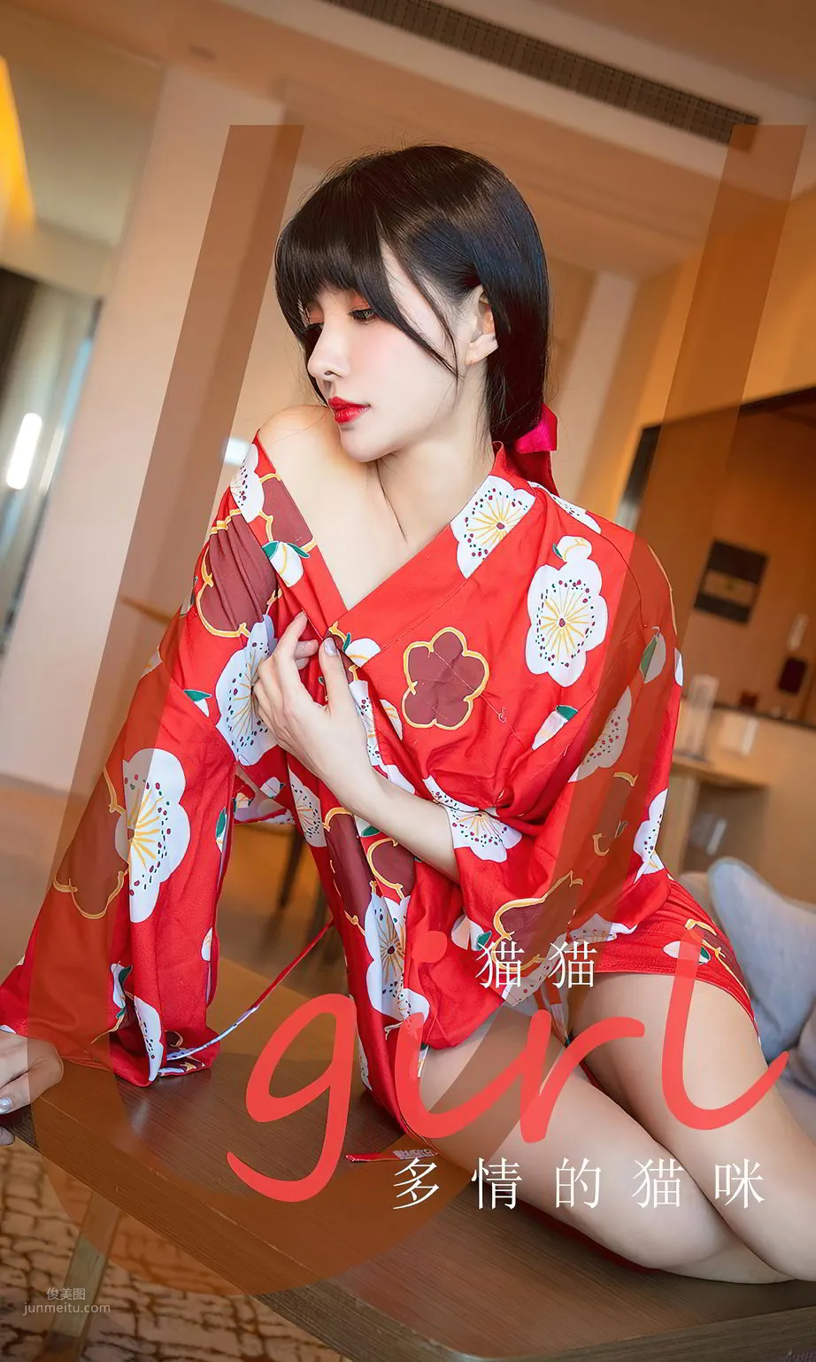 猫猫多情的猫咪 婀娜多姿的日式少女_0