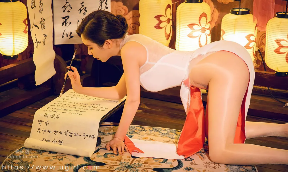 National Style Beauty Nixiaoyao, Ink Text Plaything Beauty [YouMei] photo 34