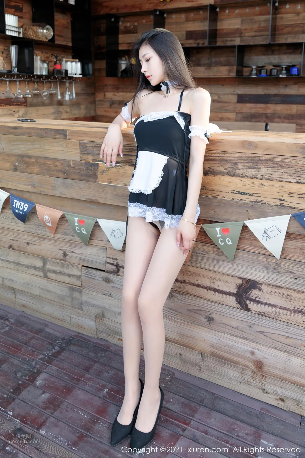新晉女神熊小諾 居家蕾絲女仆 57