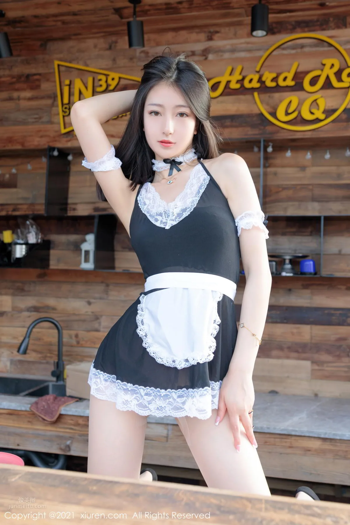 新晉女神熊小諾 居家蕾絲女仆 5
