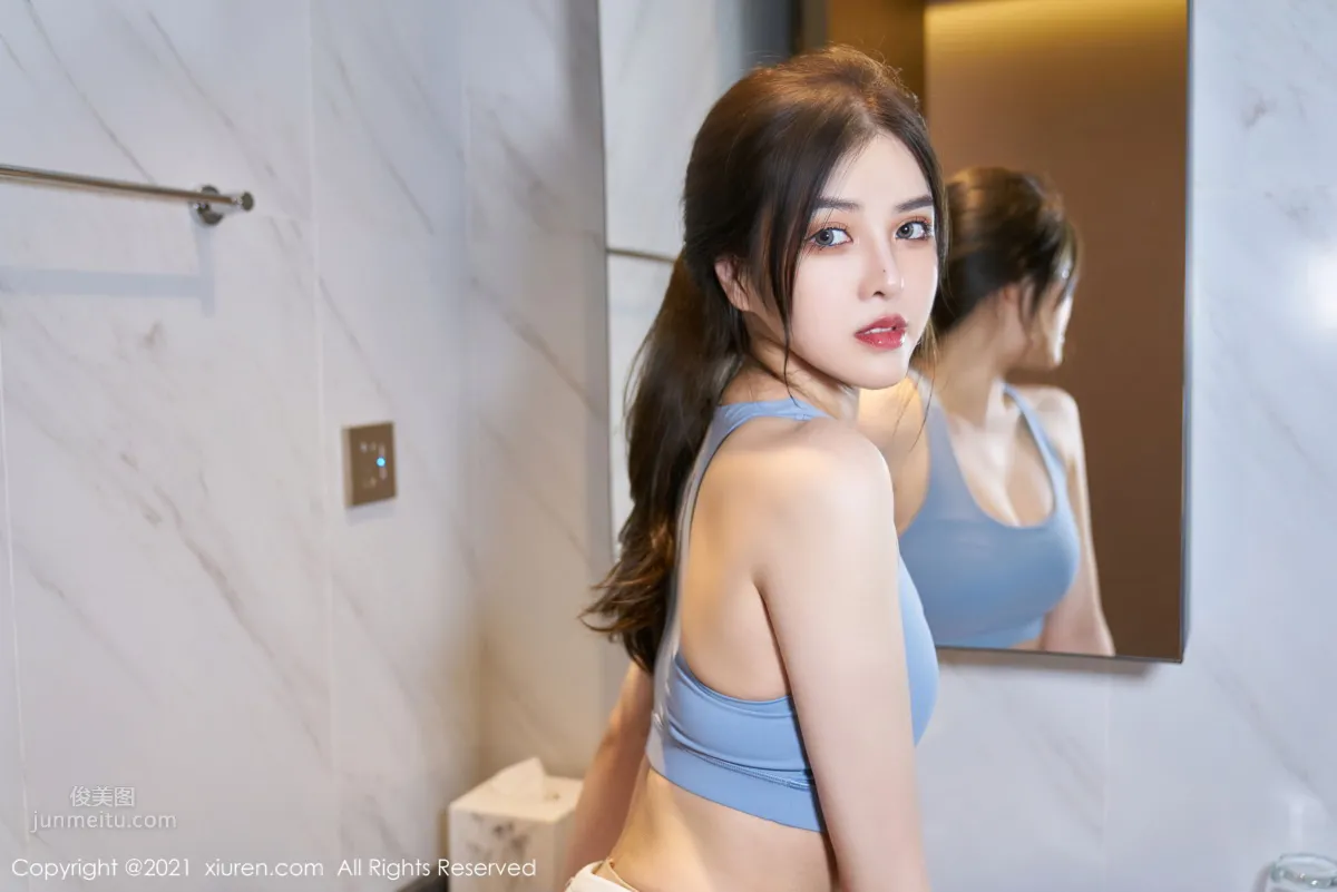 運動女友韓靜安 浴室場景曼妙淋漓 14