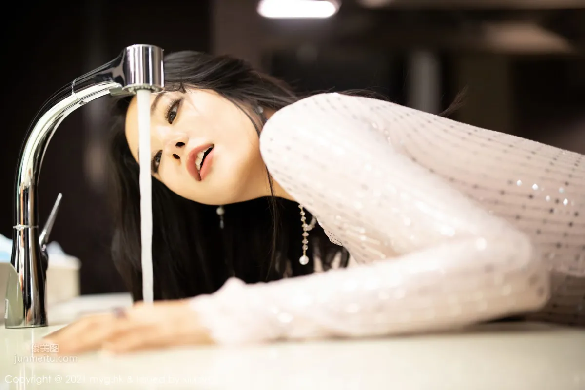 Girl Lan Xia Akasha, Dazzling White Clothing photo 13