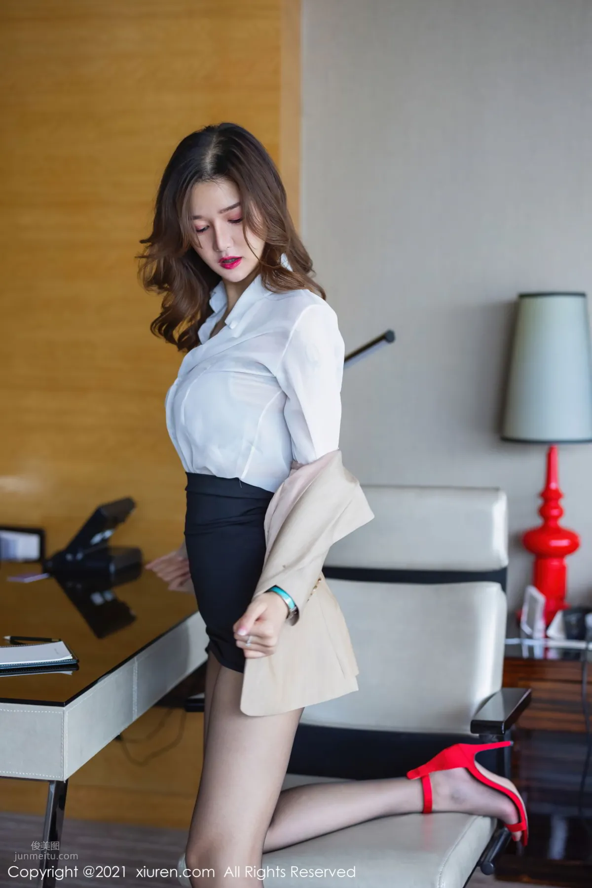 Model Wenrui jeninfer, Workplace OL Story photo 21