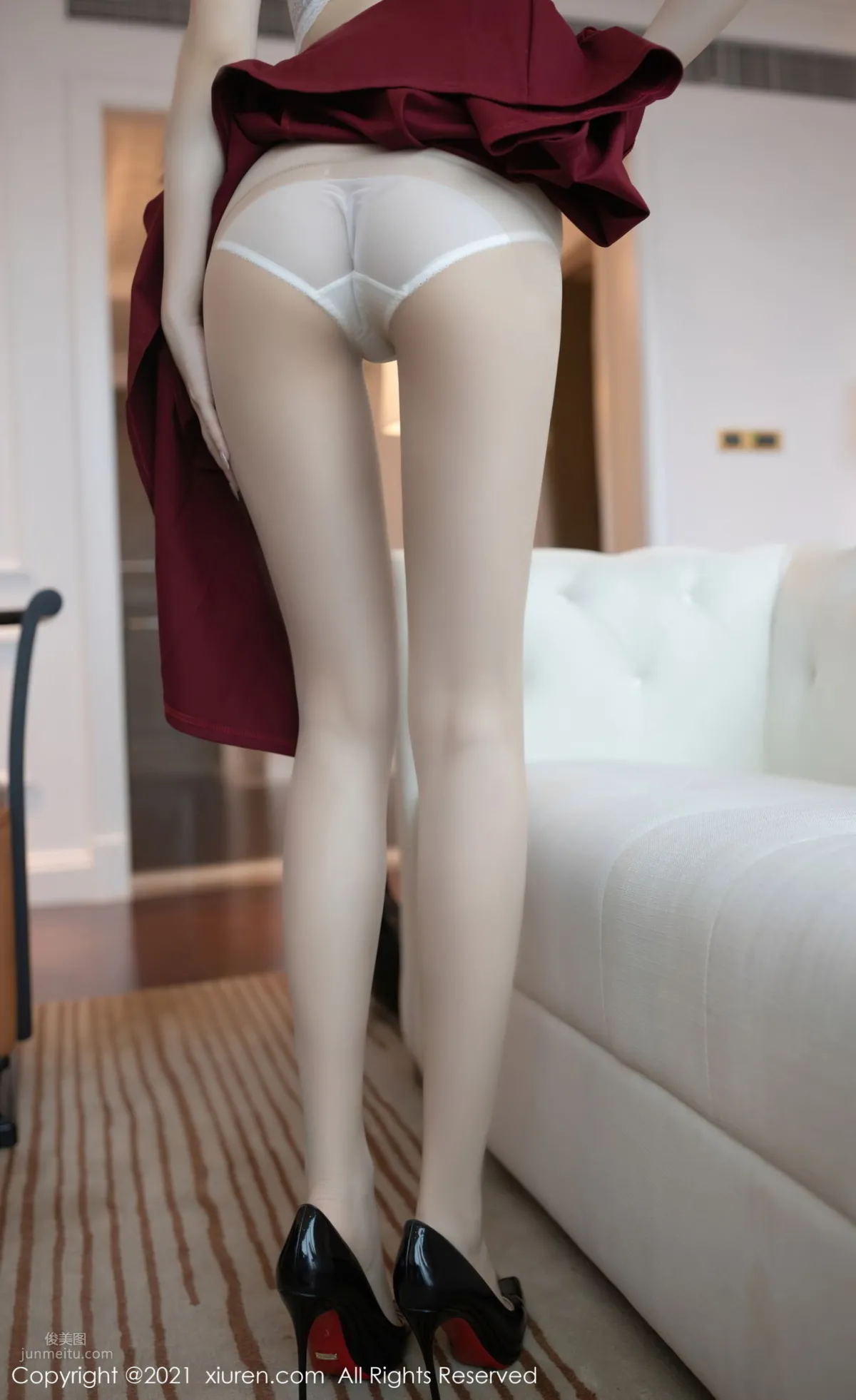 Red Dress Goddess Anran Maleah, the Aura of a Wife Comes Naturally photo 42